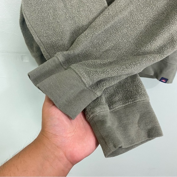 Faherty Beach Fleece Crew Surfside Green Sz L - Picture 5 of 8